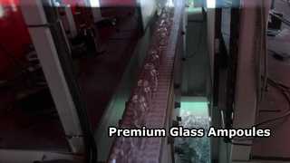 Geformte Glasflasche