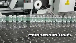 Hochwertige geformte Glasflasche