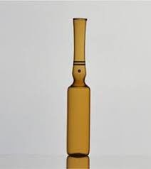 Schirmdruck für klares Amberglas Ampulle für sterile Ampulle